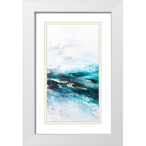 Frozen Ocean 2 White Modern Wood Framed Art Print with Double Matting by Storms, Alyson