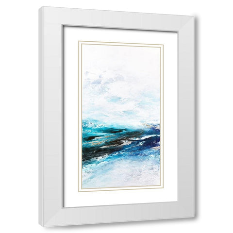 Frozen Ocean 3 White Modern Wood Framed Art Print with Double Matting by Storms, Alyson