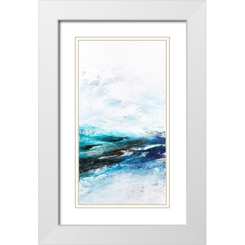 Frozen Ocean 3 White Modern Wood Framed Art Print with Double Matting by Storms, Alyson