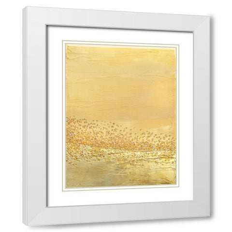 Gold White Modern Wood Framed Art Print with Double Matting by Storms, Alyson