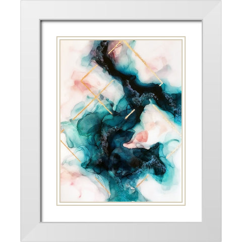 Illumination White Modern Wood Framed Art Print with Double Matting by Storms, Alyson