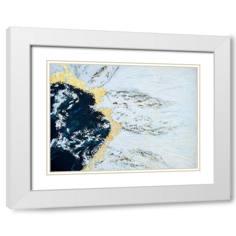 Iceland White Modern Wood Framed Art Print with Double Matting by Storms, Alyson