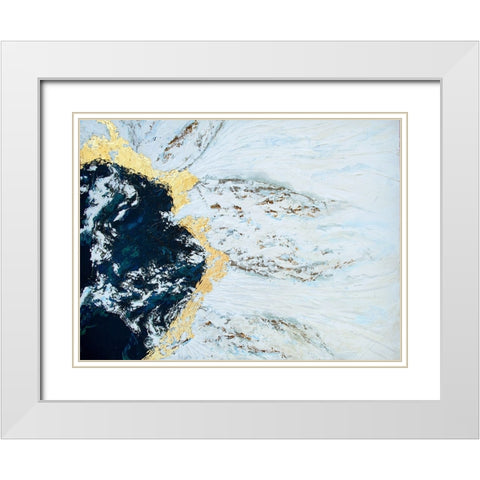 Iceland White Modern Wood Framed Art Print with Double Matting by Storms, Alyson