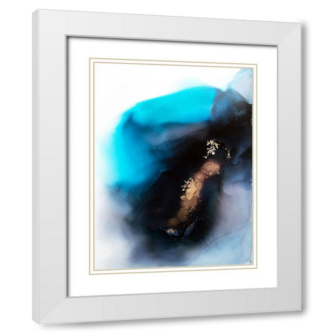 Inception White Modern Wood Framed Art Print with Double Matting by Storms, Alyson