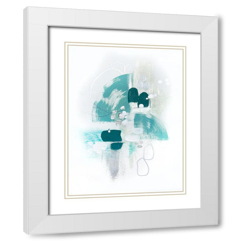 Island Sea Breeze White Modern Wood Framed Art Print with Double Matting by Storms, Alyson