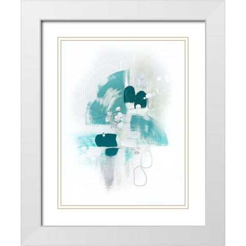 Island Sea Breeze White Modern Wood Framed Art Print with Double Matting by Storms, Alyson