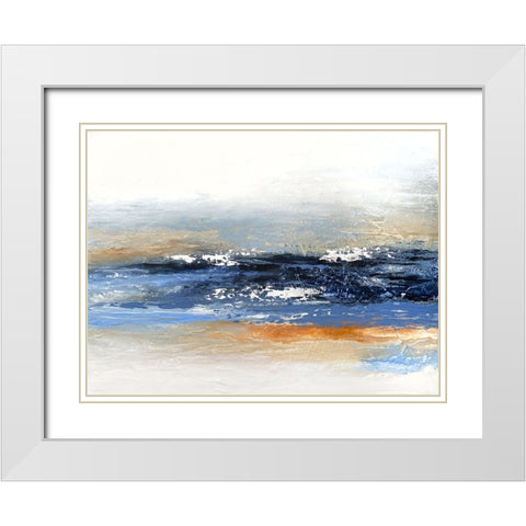 La Push White Modern Wood Framed Art Print with Double Matting by Storms, Alyson