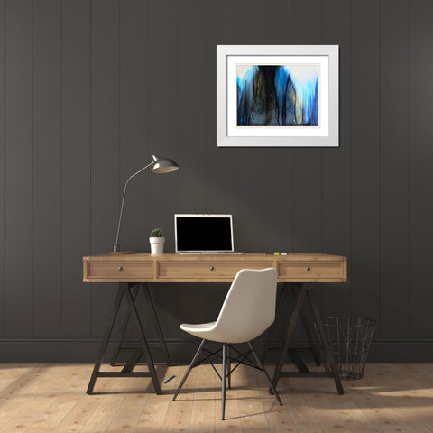 Magnetic White Modern Wood Framed Art Print with Double Matting by Storms, Alyson