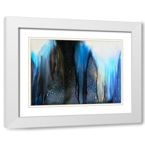 Magnetic White Modern Wood Framed Art Print with Double Matting by Storms, Alyson