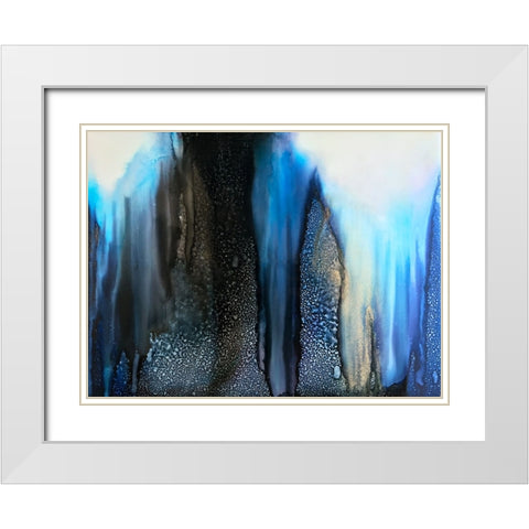 Magnetic White Modern Wood Framed Art Print with Double Matting by Storms, Alyson