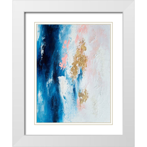 Moonstone White Modern Wood Framed Art Print with Double Matting by Storms, Alyson