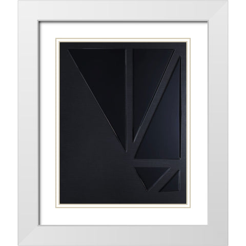 Oscura White Modern Wood Framed Art Print with Double Matting by Storms, Alyson