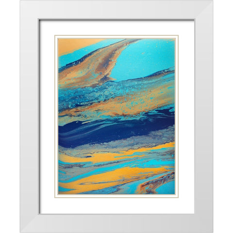 Picture Jasper White Modern Wood Framed Art Print with Double Matting by Storms, Alyson