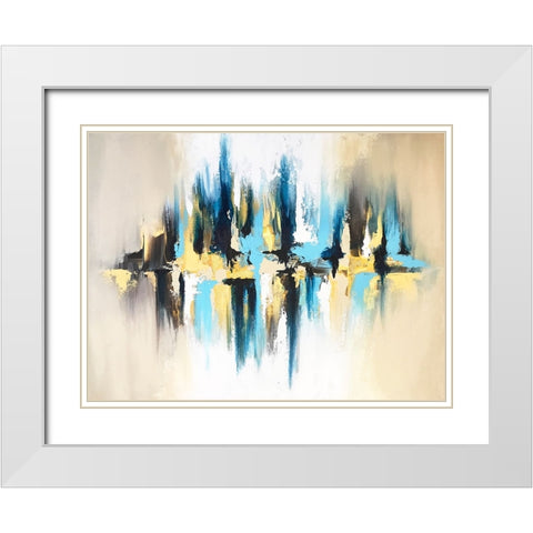 Rain Reflection White Modern Wood Framed Art Print with Double Matting by Storms, Alyson