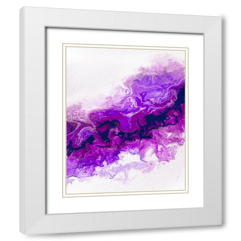 Rainbow Smoke 2 White Modern Wood Framed Art Print with Double Matting by Storms, Alyson