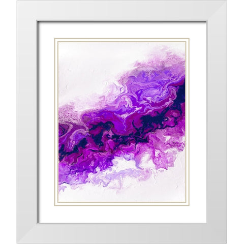 Rainbow Smoke 2 White Modern Wood Framed Art Print with Double Matting by Storms, Alyson