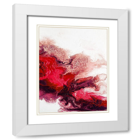 Rainbow Smoke 3 White Modern Wood Framed Art Print with Double Matting by Storms, Alyson