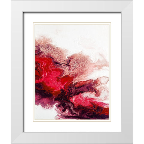 Rainbow Smoke 3 White Modern Wood Framed Art Print with Double Matting by Storms, Alyson