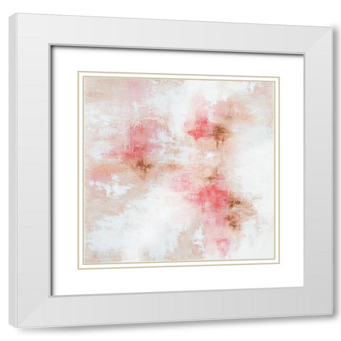 Rose Gold 3 White Modern Wood Framed Art Print with Double Matting by Storms, Alyson