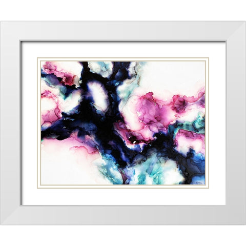 Rose Windows White Modern Wood Framed Art Print with Double Matting by Storms, Alyson