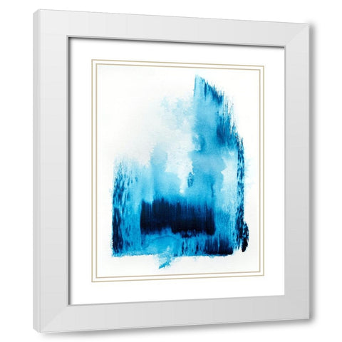 Royalblue 2 White Modern Wood Framed Art Print with Double Matting by Storms, Alyson