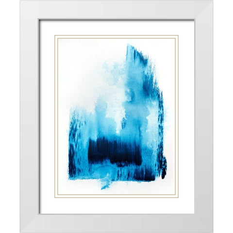 Royalblue 2 White Modern Wood Framed Art Print with Double Matting by Storms, Alyson