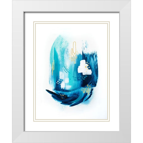 Tridentseas 1 White Modern Wood Framed Art Print with Double Matting by Storms, Alyson