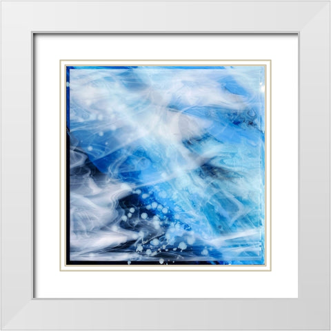 Under the Waves White Modern Wood Framed Art Print with Double Matting by Storms, Alyson