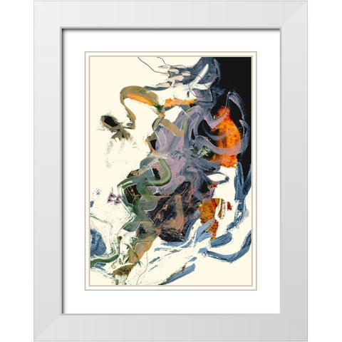 Theone White Modern Wood Framed Art Print with Double Matting by Hobday, Dan