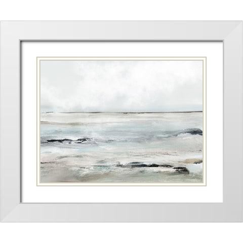 Sandybay White Modern Wood Framed Art Print with Double Matting by Hobday, Dan