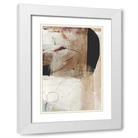 Go With It No2 White Modern Wood Framed Art Print with Double Matting by Hobday, Dan