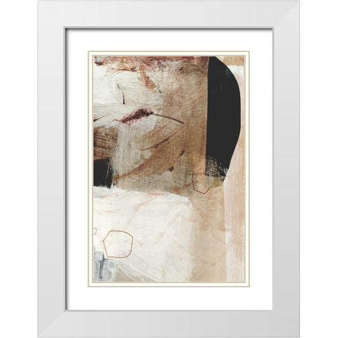 Go With It No2 White Modern Wood Framed Art Print with Double Matting by Hobday, Dan