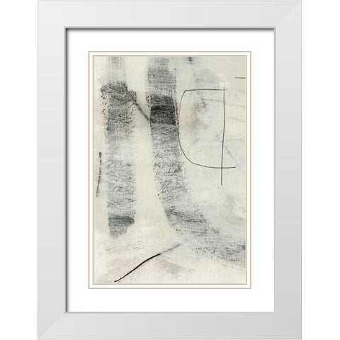 Real No1 White Modern Wood Framed Art Print with Double Matting by Hobday, Dan