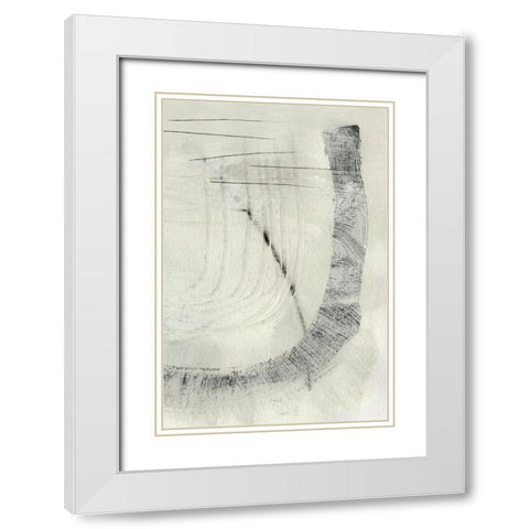 Real No2 White Modern Wood Framed Art Print with Double Matting by Hobday, Dan