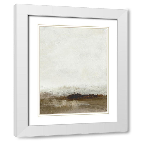 Away from hear No2 White Modern Wood Framed Art Print with Double Matting by Hobday, Dan