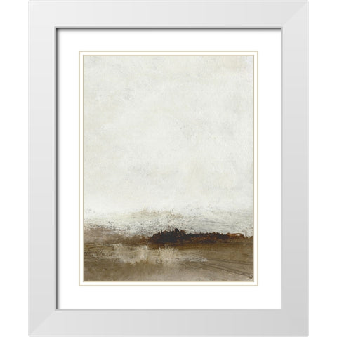 Away from hear No2 White Modern Wood Framed Art Print with Double Matting by Hobday, Dan