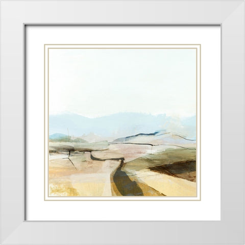 Countryview White Modern Wood Framed Art Print with Double Matting by Hobday, Dan