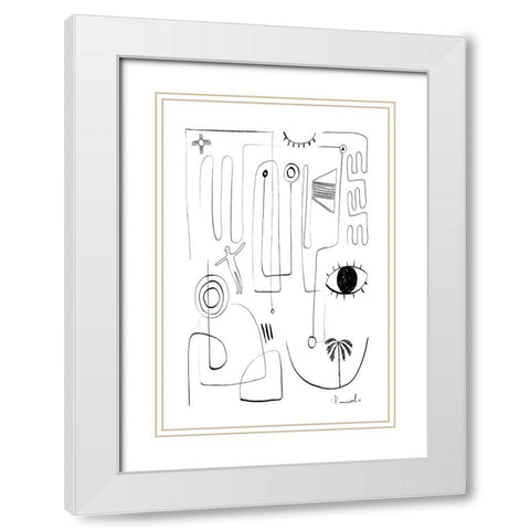 Eyeshaveit White Modern Wood Framed Art Print with Double Matting by Hobday, Dan