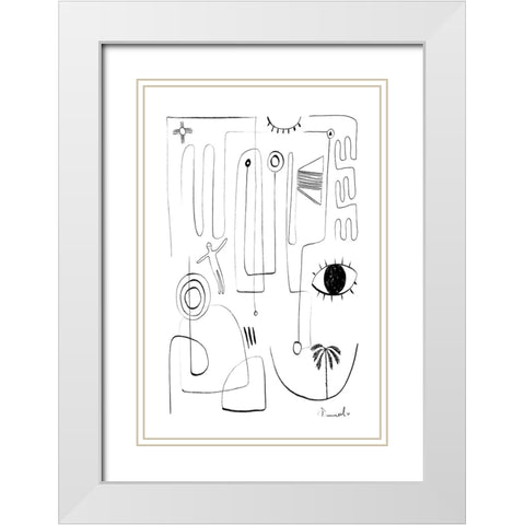 Eyeshaveit White Modern Wood Framed Art Print with Double Matting by Hobday, Dan