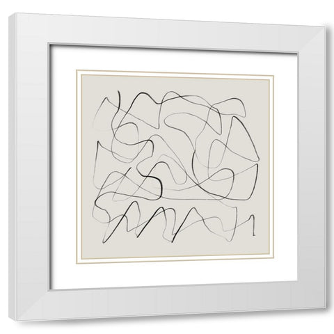 Ready White Modern Wood Framed Art Print with Double Matting by Hobday, Dan