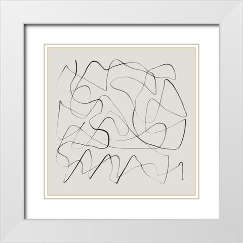 Ready White Modern Wood Framed Art Print with Double Matting by Hobday, Dan