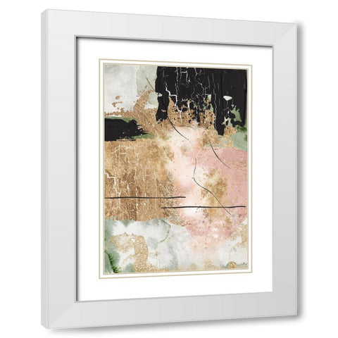 Chaos in Bloom-3 White Modern Wood Framed Art Print with Double Matting by Ann Moss, Sally