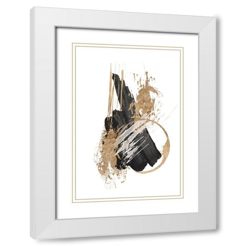 Chaos-3 White Modern Wood Framed Art Print with Double Matting by Ann Moss, Sally