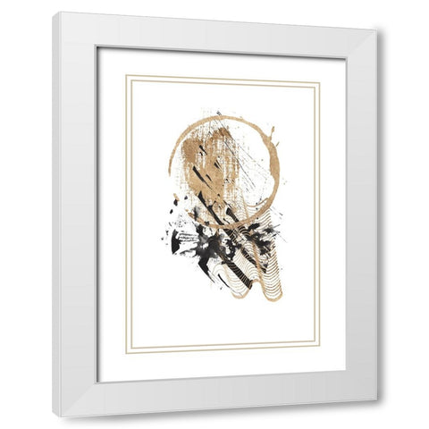 Chaos-2 White Modern Wood Framed Art Print with Double Matting by Ann Moss, Sally