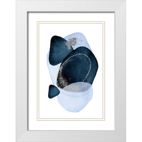 Arctic Ice-3 White Modern Wood Framed Art Print with Double Matting by Ann Moss, Sally