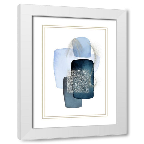 Arctic Ice-1 White Modern Wood Framed Art Print with Double Matting by Ann Moss, Sally