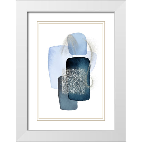 Arctic Ice-1 White Modern Wood Framed Art Print with Double Matting by Ann Moss, Sally