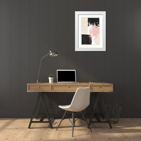 Expression of calm-3 White Modern Wood Framed Art Print with Double Matting by Ann Moss, Sally