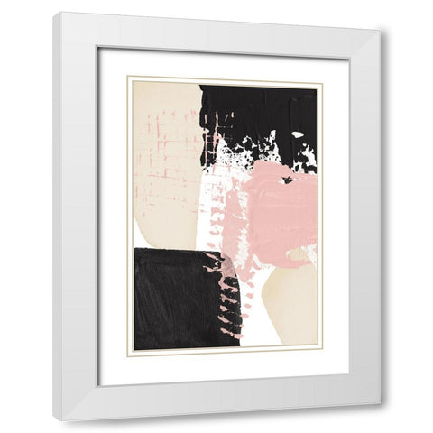 Expression of calm-3 White Modern Wood Framed Art Print with Double Matting by Ann Moss, Sally