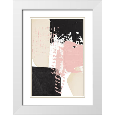 Expression of calm-3 White Modern Wood Framed Art Print with Double Matting by Ann Moss, Sally